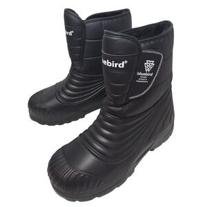 Bluebird Black NWOT Waterproof Snow Boots Fur Lined Sz9 Mens 48EU MUSTSEE PICS!!